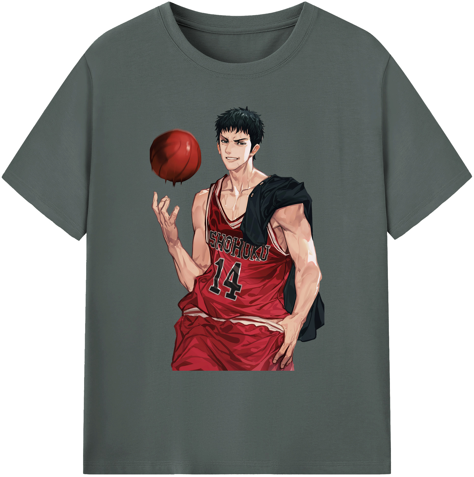 （画像用） SLAM DUNK／スラムダンク 綿100％ メンズ半袖Tシャツ｜肌触りやわらか＆通気性